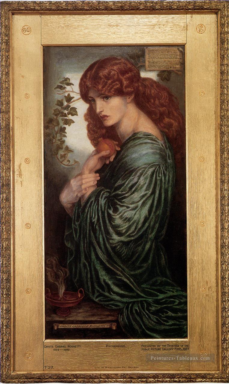 Prosperine préraphaélite Fraternité Dante Gabriel Rossetti Peintures à l'huile